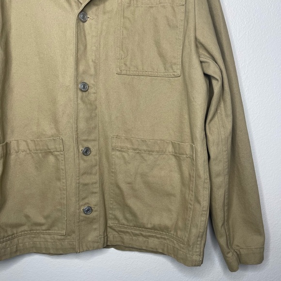 Slate and Stone Beige 100% Cotton Jacket Size Medium - Picture 2 of 9